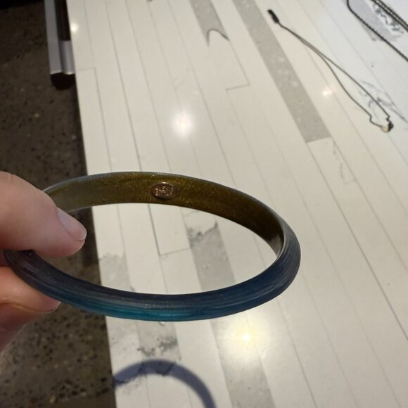 Alexis Bittar Lucite Skinny Bangle – Blue - Picture 4 of 4